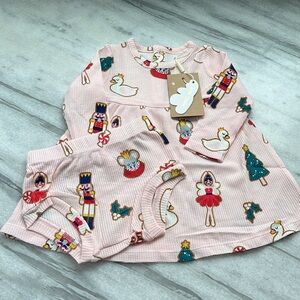 Angel Dear Sugar Plum Fairy Pink Sweater